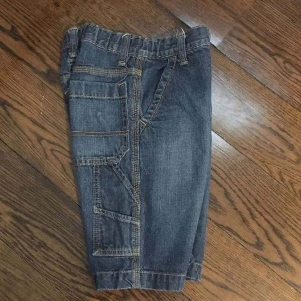 OLD NAVY Boys Denim Painter Jean Shorts Size 8